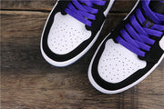 Air Jordan 1 Low White Black Concord Sneakers 553558-108