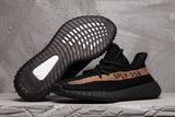 Yeezy Boost 350 V2 Black and Tan Sneakers