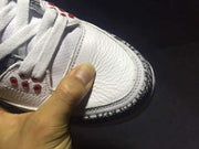 Air Jordan 3 White Blue High-Top Sneakers