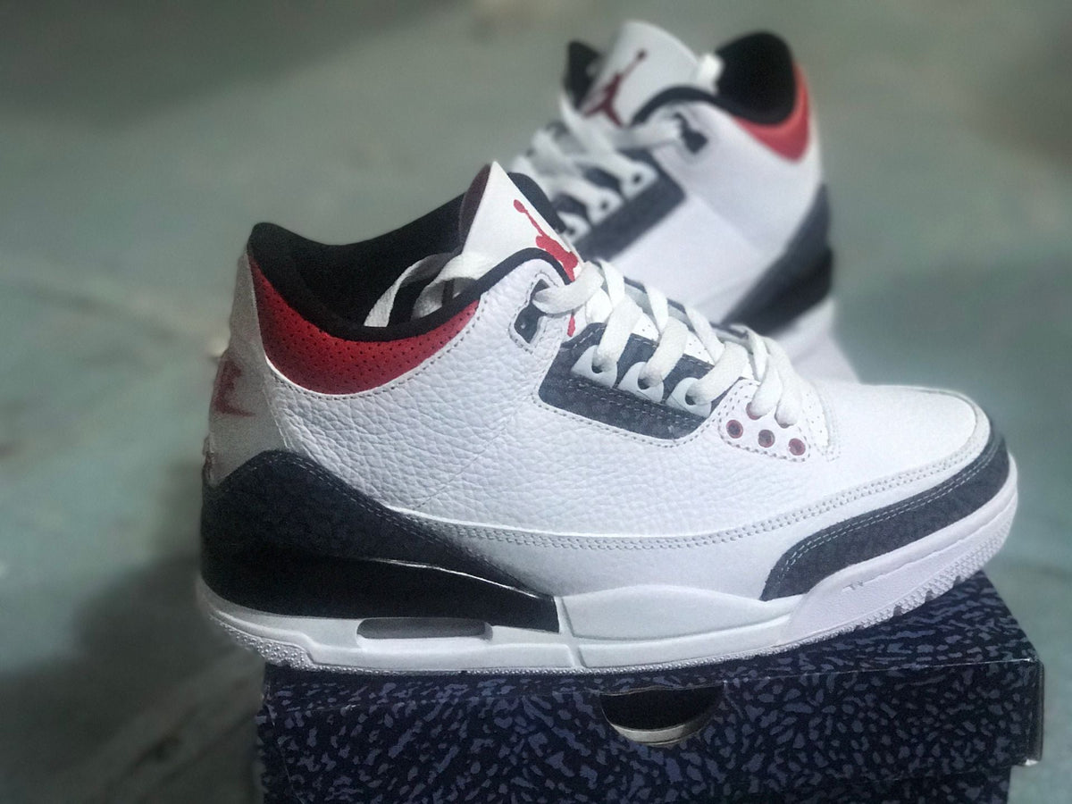 Jordan Air Jordan 3 Retro SE Sneakers White Fire Red Black
