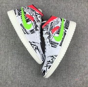 Jordan Air Jordan 1 Mid Graphic Sneakers Black White