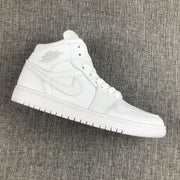 Air Jordan 1 Mid White Sneakers
