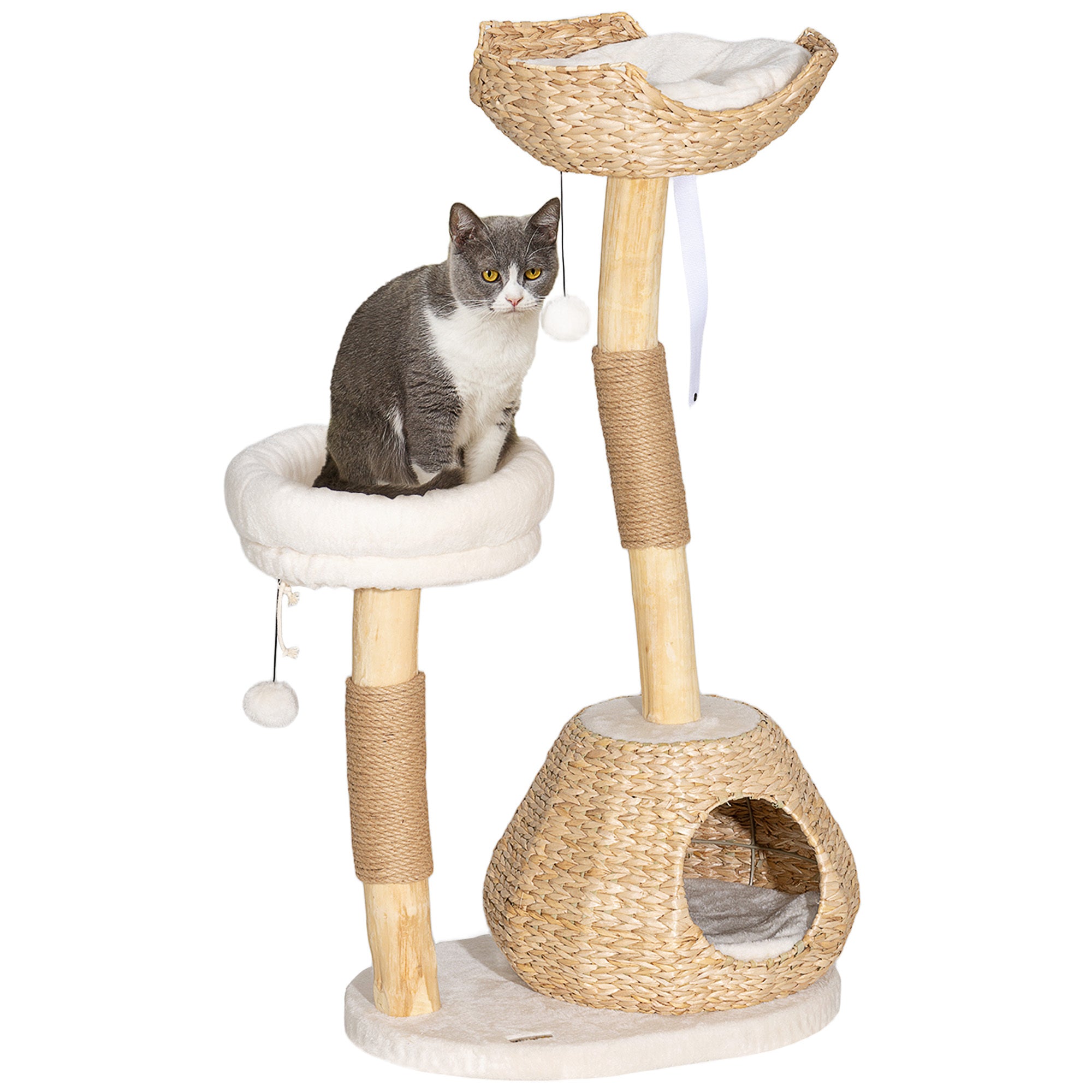 PawHut Cat Tree for Indoor Cats, 41\