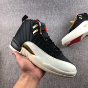 Jordan Air Jordan 12 CNY Patchwork High-Top Sneakers Black