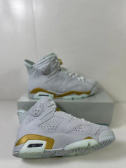 Jordan Air Jordan 6 High Sneakers White Gold Glacier Blue DQ4914-074