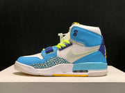 Air Jordan Legacy 312 Fly High-Top Sneakers, White and Blue
