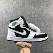 Air Jordan 1 High Black and White Sneakers 554724-113