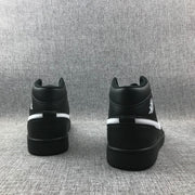 Air Jordan 1 Mid Black White Sneakers 554724-049