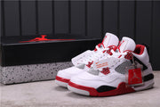 Jordan Air Jordan 4 Retro White Red Black Sneakers
