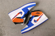 Jordan 1 High Blue Orange White Sneakers 852542-146