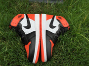 Jordan 1 High Women's Black Orange White Sneakers