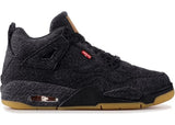 Jordan 4 Retro Levi's Black (GS) (Levi's Tag)