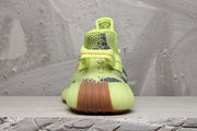 Yeezy Boost 350 V2 Sneakers in Lime Green and Brown