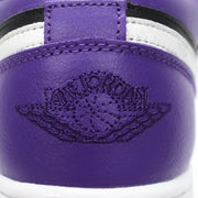 Jordan 1 Low Black Purple White Sneakers 553560-501