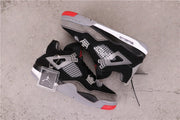 Air Jordan 4 Black Grey Red Sneakers AQ9129-412