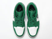 Jordan 1 Low White and Green Sneakers 553558-301