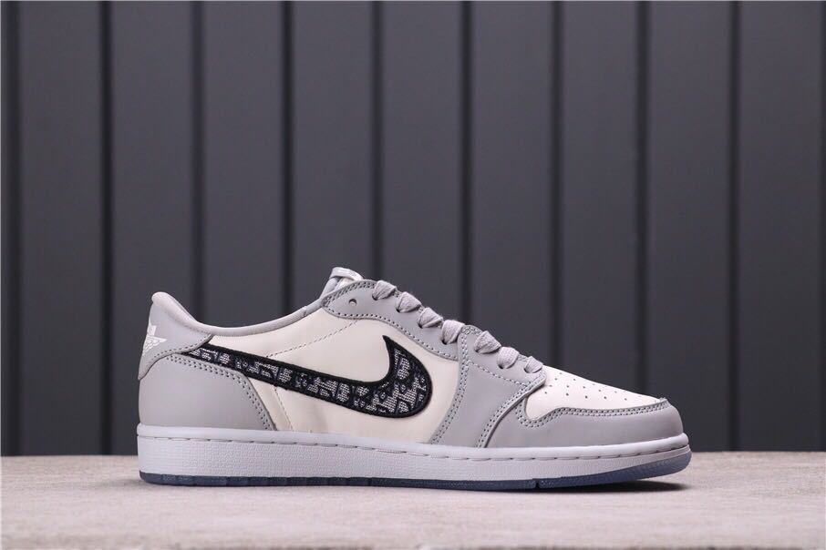 Jordan Dior x Air Jordan 1 Low Grey White Black CN8608-002