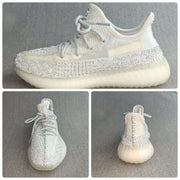 Yeezy Boost 350 V2 Reflective Sneakers in Cream White