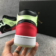 Jordan Air Jordan 1 Mid Sneakers Black Red Green Pink AV5174-076
