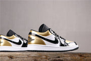 Jordan 1 Low Black Gold Sneakers CQ9447-700