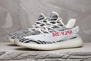 Yeezy 350 V2 Black and White Knit Sneakers
