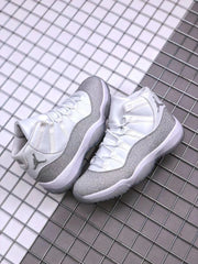 Jordan Air Jordan 11 White Glitter High-Top Sneakers