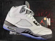 Jordan Air Jordan 5 White Cement High-Top Sneakers