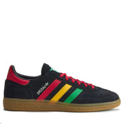 Men's Adidas Handball Spezial Jamaica - Core Black / Pure Ruby / Bold Gold