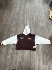 Jordan x Maison Chateau Rouge Women's Fleece Top Hoodie Brown