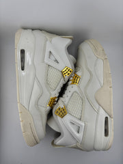 Jordan 4 Retro Metallic Gold (Women's)